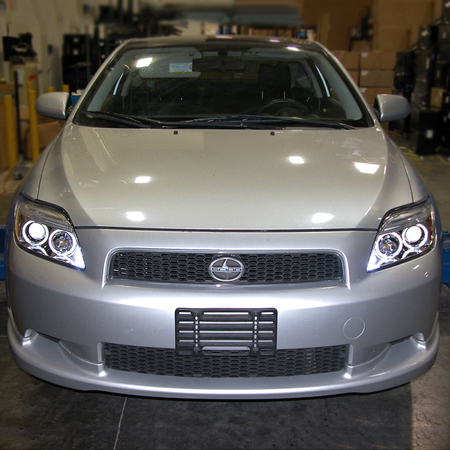 Spec-D Tuning 05-10 Scion Tc Halo LED Projector Chrome 2LHP-TC05-TM